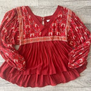 SPELL & The Gypsy - Jewel Smock Blouse in Copper - Size Small